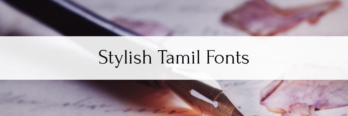 tamil fonts download and install